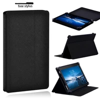 pu leather case for lenovo tab e7 e8 e10 tablet foldable lightweight scratch resistant protective cover case pen