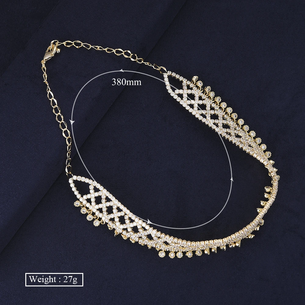 

KellyBola Brand Trendy Attractive Chic Chain Necklace Transparent Fashion Crystal Jewelry Bijoux High Quality Accessories