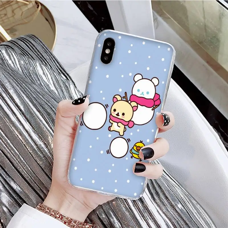 

Cute cartoon bear Phone Case For iPhone X XS MAX 6 6s 7 7plus 8 8 Plus 5 5S se 2020 11 12pro max xr Funda cases