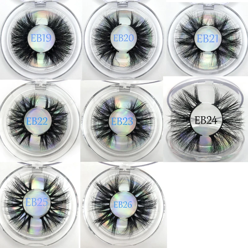 Накладки на норковые ресницы Buzzme 25 мм индивидуальная упаковка 3d пластиковая