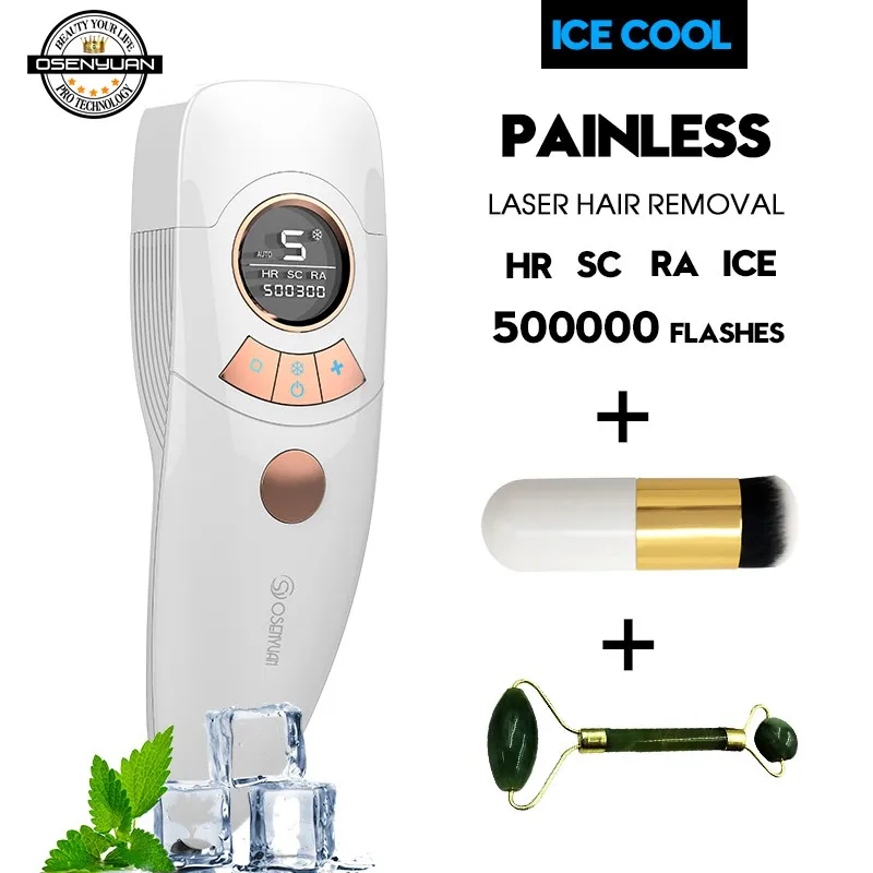 Новейший Lescolton T012C Icecool безболезненный Эпилятор 4в1 IPL эпилятор для удаления волос лазерный постоянный Триммер электрический depilador лазер - Цвет: FZ607Z with Gift1