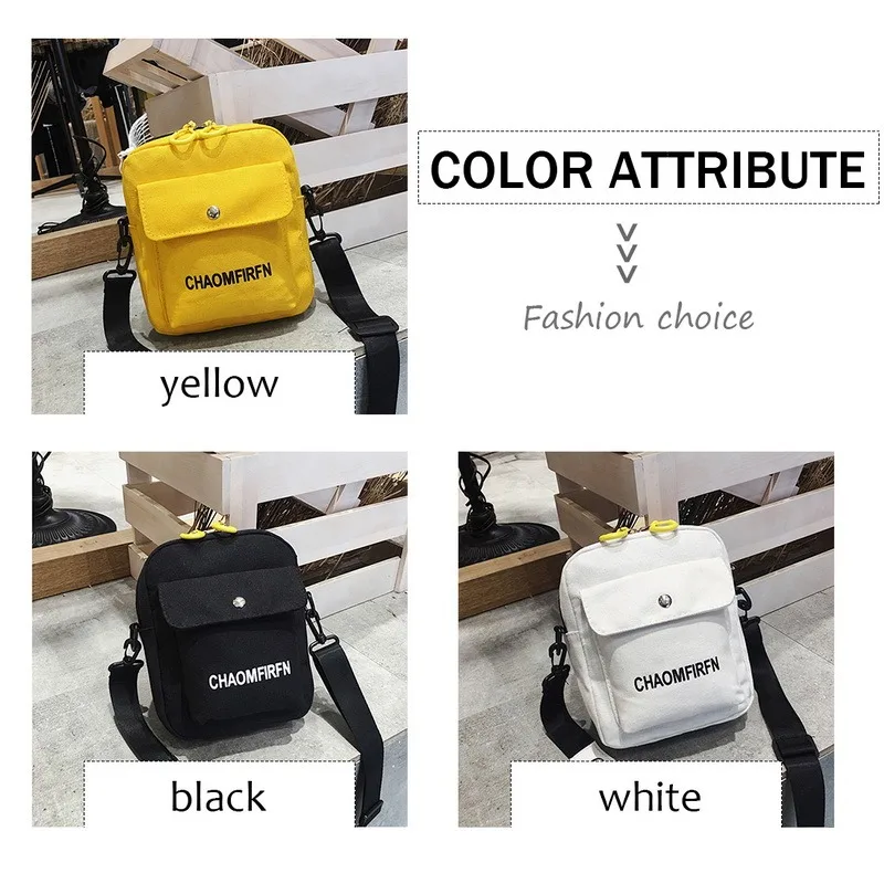 

Mini Portable Canvas Bag Travel Messenger Bag Shoulder Bag Women Cross Body Bag Student Coin Purse Storage Bag Simple Casual