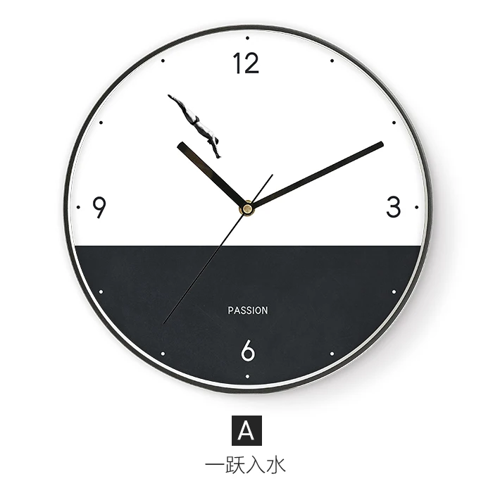 

Creative Fashion Wall Clock Modern Design Silent Minimalist Bedroom Clock Novelty Quartz Relojes Pared Home Decoration ZB50WC
