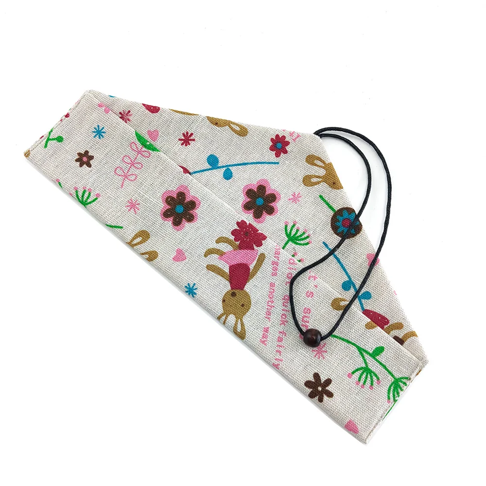 

Cutlery Set Canvas Cloth Bags Travel Storage Bag Camping Buggy Bag Eco Friendly Flatware Pouch Reusable Washable Buckle Style