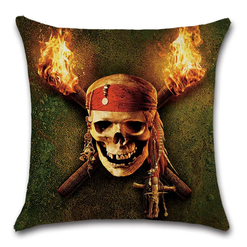 Череп пиратский панк dead art Хэллоуин Декор Наволочка декоративная домашняя