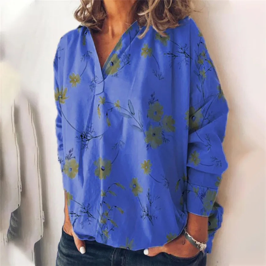 2019 Новая женская блузка Топы женские модные с длинным рукавом воротник отворотом