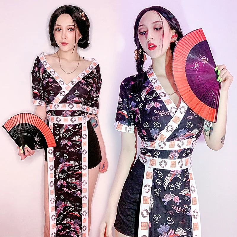 Джазовый танцевальный костюм топы для женщин 2 шт клетчатая рубашка + обёрточная