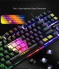 Клавиатура игровая резиновая с RGB-подсветкой и русской раскладкой