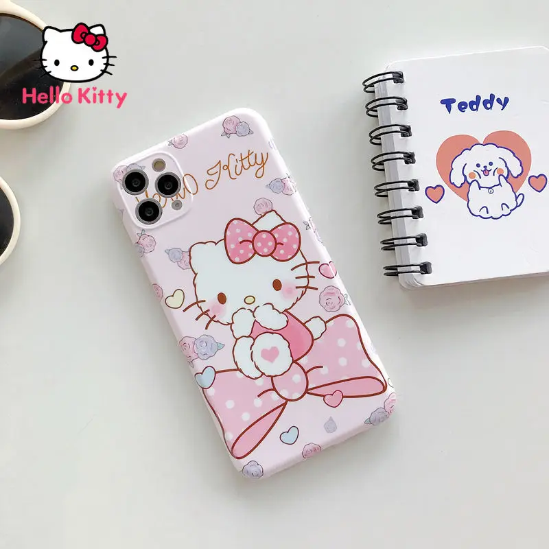 

Hello Kitty case for iPhone 6S/7/8P/X/XR/XS/XSMAX/11/12Pro/12mini Phone Blu-ray Soft Case Case Cover