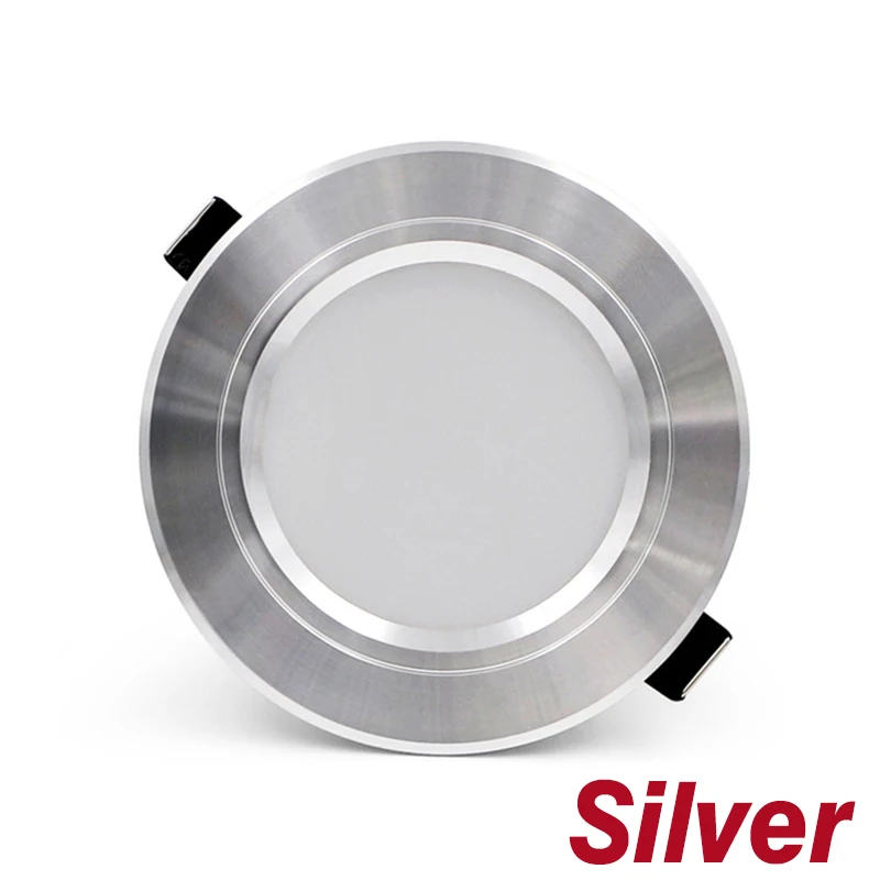 Silver Body KARWEN потолочный светодиодный светильник 5 Вт 9 Вт 12 Вт 15 Вт 18 Вт светодиодный потолочный светильник золотистый/серебристый/белый корпус AC 220 В 230 в 240 В светодиодный светильник - Испускаемый цвет: Silver Body