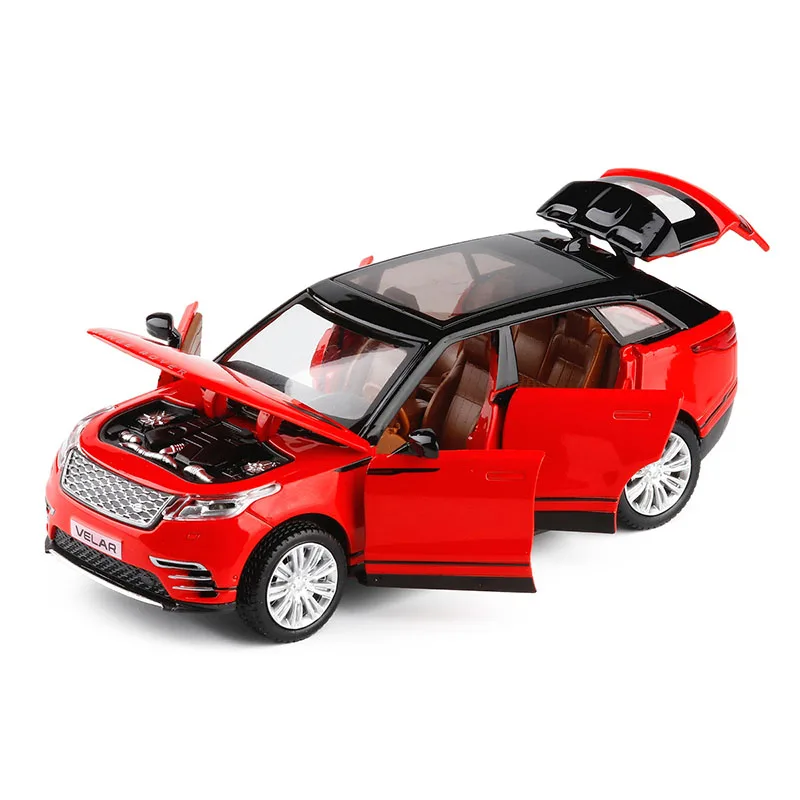 1/32 велар сплав внедорожная модель SUV Моделирование игрушечных автомобилей оттяните назад коллекция света музыкальный автомобиль игрушечная машинка для детей