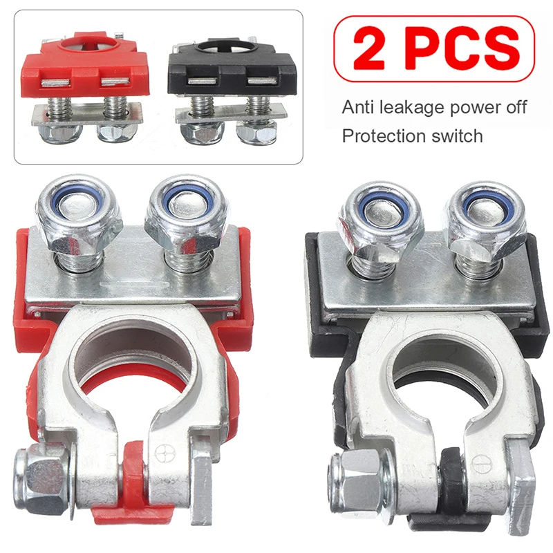1 пара автомобильные клеммы из алюминиево магниевого сплава 6 в 12 В|Кабели и
