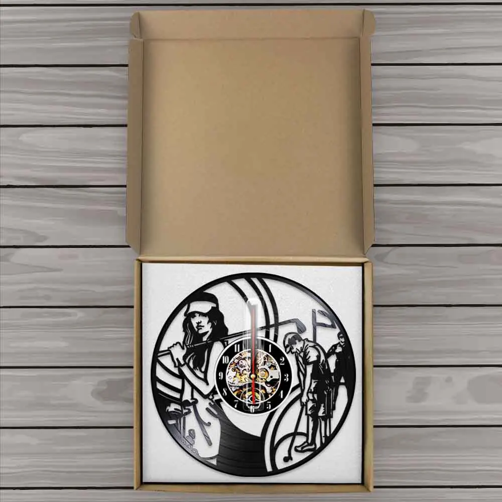 Настенные часы для игры в гольф Декоративные Современные настенные 3d с виниловой