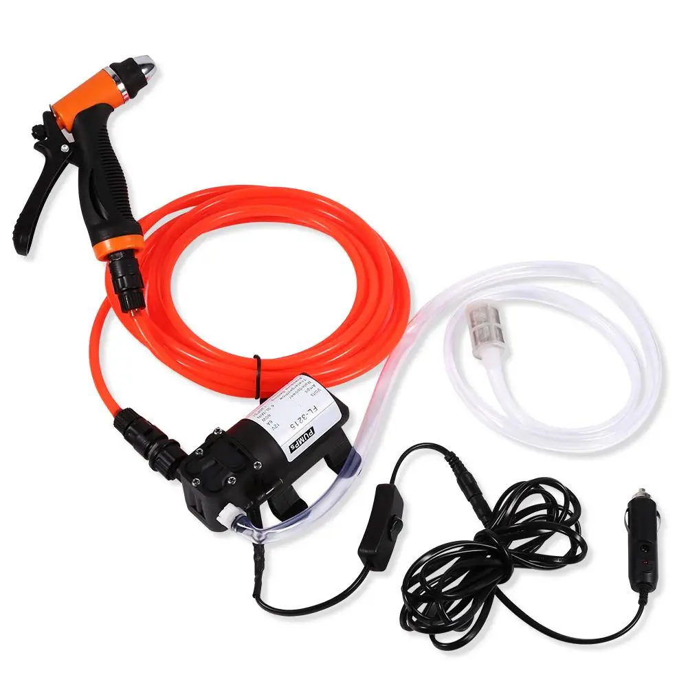 

2021 New 12V Car Care Portable Machine Cleaning Auto Device Portable Car Washer Pump Gun High Pressure Auto Washing Machine Kit