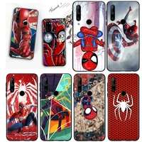 marvel avengers super hero spider man for honor 8s 8c 8x 8a 8 7s 7a 7c max prime pro 2020 2019 anti fall silicone phone case