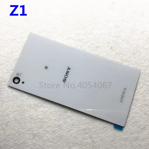 Z1 Задняя стеклянная крышка корпуса Замена для sony Xperia Z1 L39H C6902 C6903 задняя крышка батарейного отсека с NFC антенной - Цвет: Z1 white