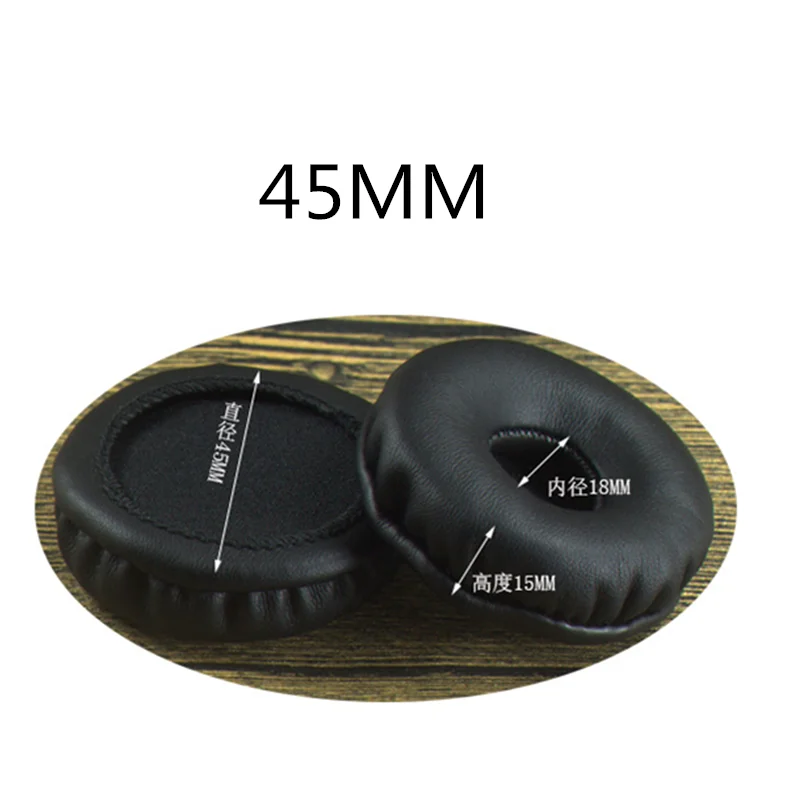 45MM Сменные мягкие амбушюры с эффектом памяти 100 мм 60 мм 80 мм 100 мм для razer для Sennheiser для Audio-Technica для DENON наушников - Цвет: 45MM