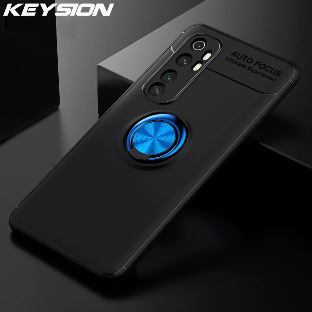 Ударопрочный чехол KEYSION для Xiaomi Mi Note 10 Lite мягкий матовый силиконовый с