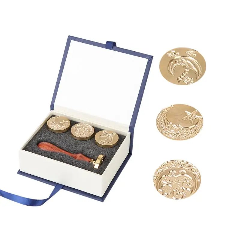 Цветочная огнеупорная краска уплотнение восковое головка штемпеля набор