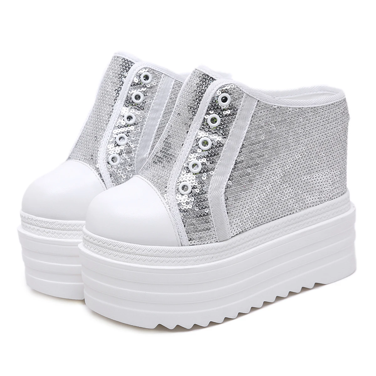 

Baotou half slippers 14cm female summer 2021 new Korean version of the wild 14cm student net red sponge cake lazy shoes