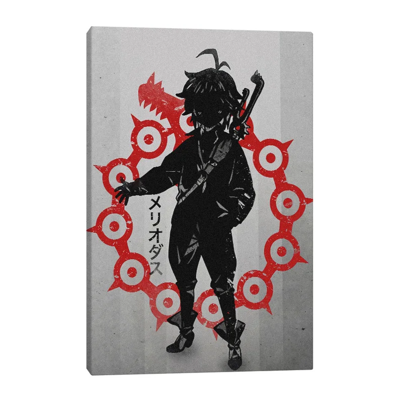 

Dragon's Sin of Wrath Meliodas Poster Framed Wooden Frame Canvas Wall Art Decoration prints for living room Home decor painting