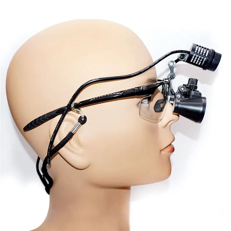 Светодиодный бинокль с подсветкой 2.5X 330 мм хирургическая лупа для стоматолога