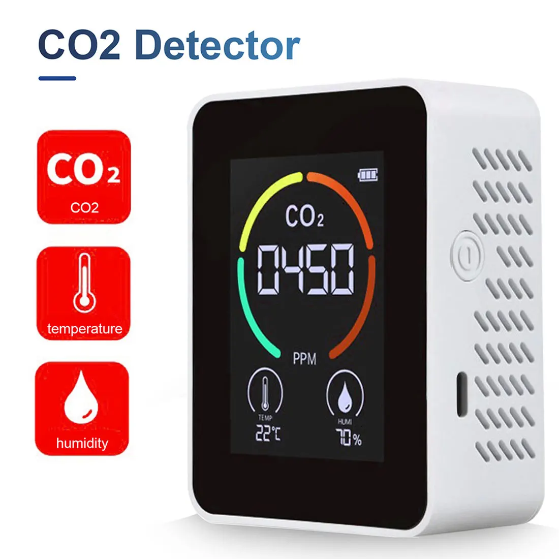 

Внутренний датчик CO2, цифровой датчик CO2, Интеллектуальный анализатор качества воздуха, бытовой детектор загрязнения воздуха
