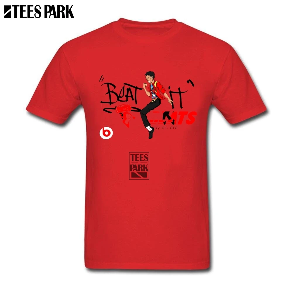 Для мужчин Майкл Джексон Beat it лучшие футболки Slim Fit короткий рукав Футболка