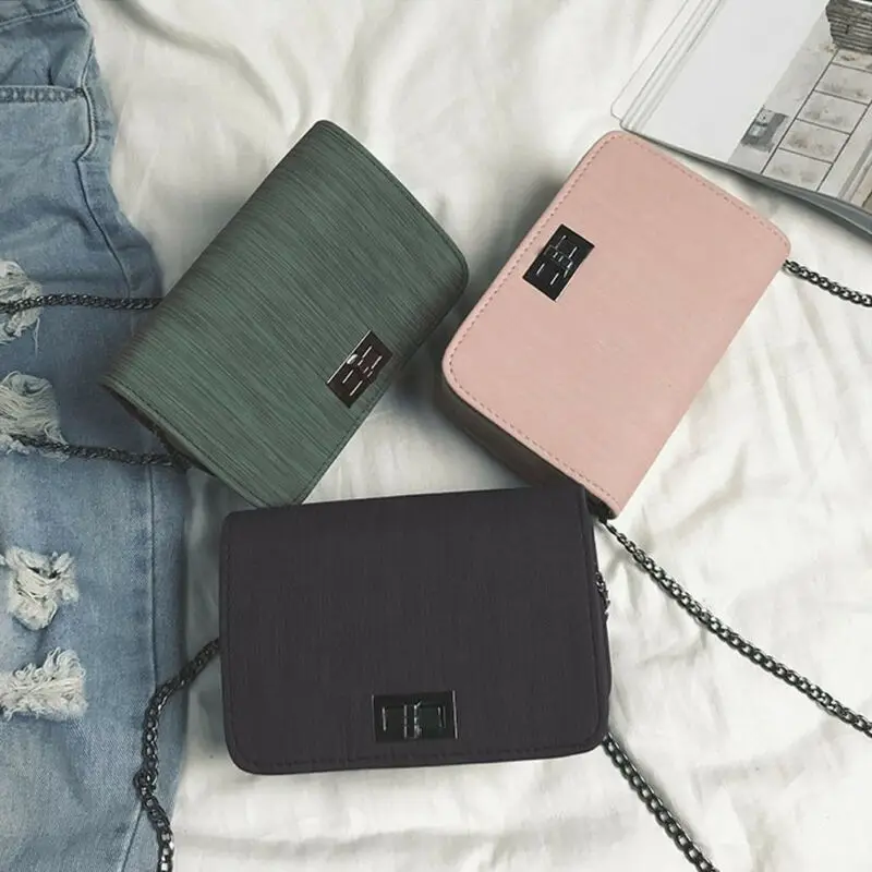 

Women's Handbag Fashion Simple Small Square Bag 2021 High-quality PU Leather Chain Mobile Phone Shoulder Bags