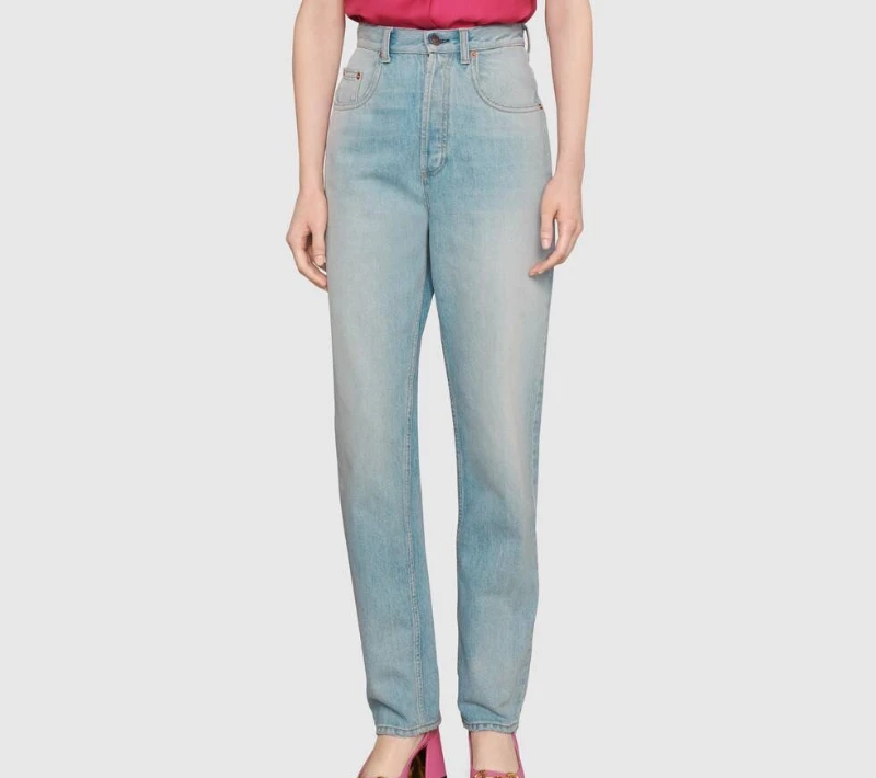 

Джинсы с вышивкой в виде кота, повседневные Простые прямые брюки G1, весна-лето 109447