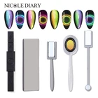 Многофункциональная магнитная палочка NICOLE DIARY для нейл-арта, 9D эффект кошачьего глаза, мощная магнитная доска, УФ-гель для ногтей инструмент