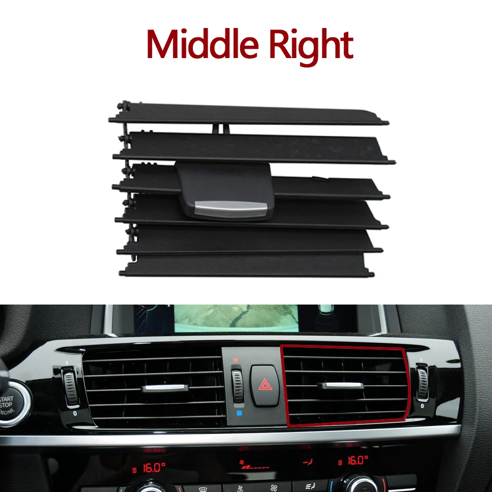 

Новый модернизированный передний центральный кондиционер, вентиляционная решетка переменного тока, зажим для ремонта для BMW X3 X4 F25 F26 2011-2018