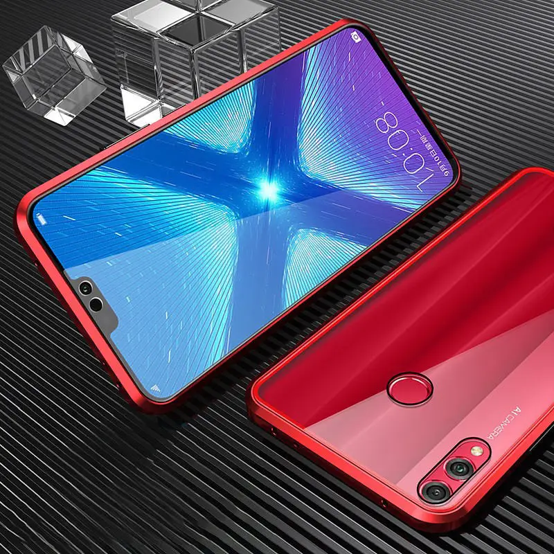 Двусторонняя магнитная защита 360 для huawei Honor 8X Max 9X Pro закаленное переднее стекло для Honor 10 Lite Honor 20Pro view 20 чехол