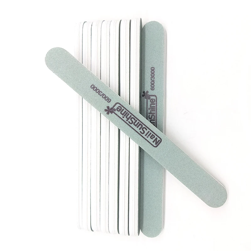 10 шт. пилка для ногтей буферный полировальный Блок Шлифовальные Файлы Зеленая