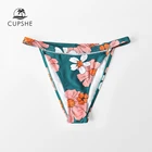 CUPSHE Teal Цветочный купальник с низкой талией, женский сексуальный купальник средней длины, тонкие трусики, 2021 раздельный купальник