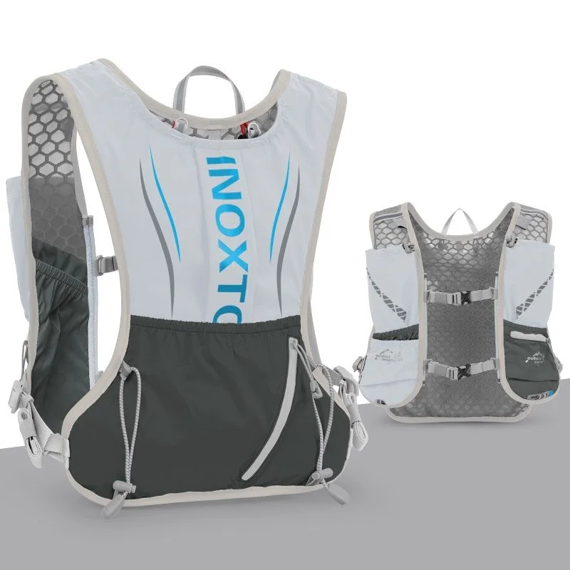 

5L Running Hydration Vest Backpack Men Women Outdoor Sport Bags Trail Marathon Jogging Hiking Backpack option Water Bag Flask
