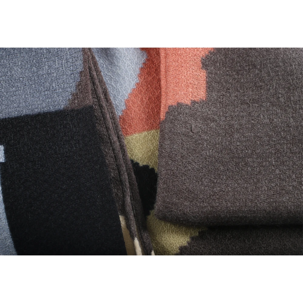 Дизайнерский брендовый женский шарф с модным принтом зимние шарфы для дам