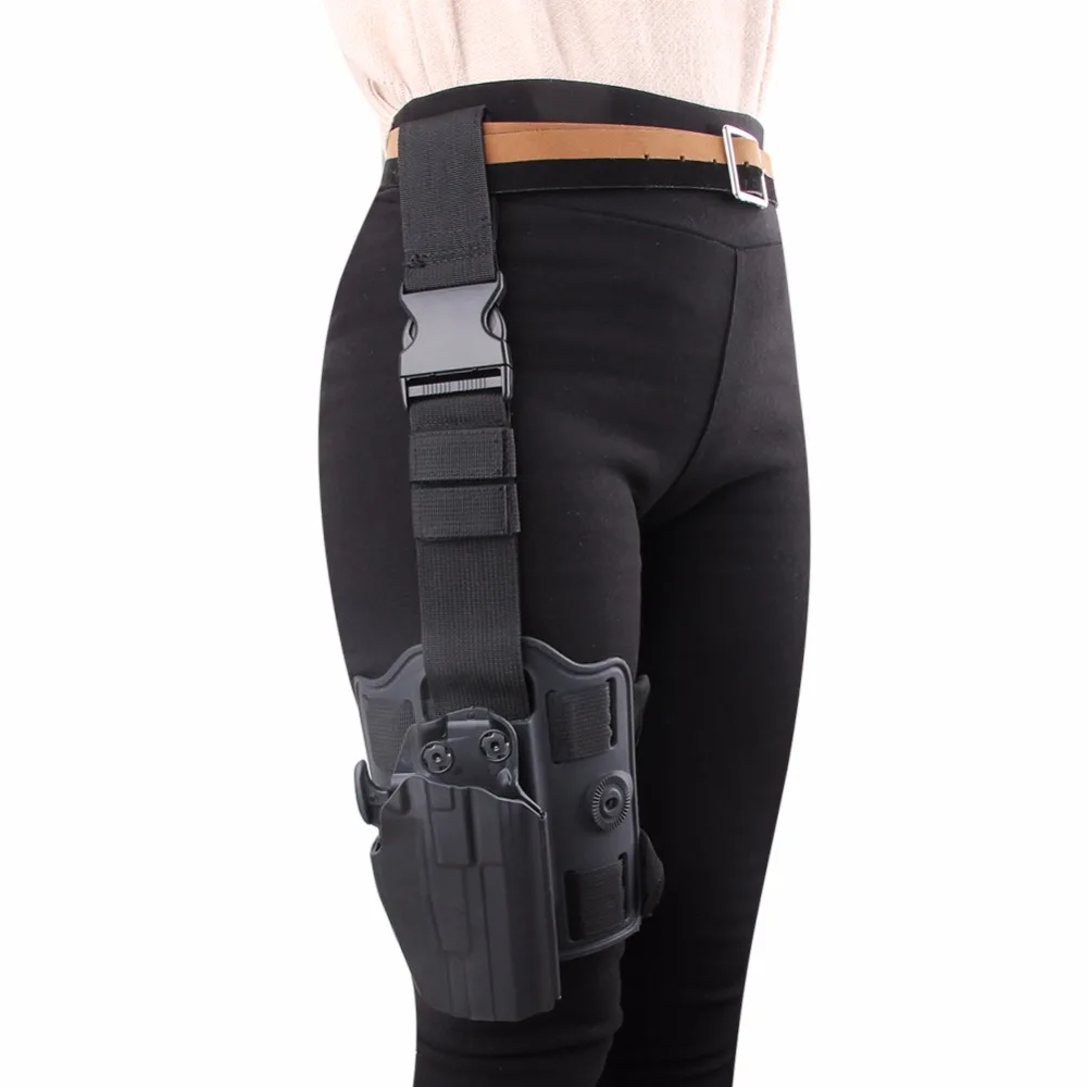 Tactical Gun Holster Right Hand Hunting Airsoft Combat Pistol for Glock 17 19 38 /USP/H&ampK/ PT24/SIG P226 | Спорт и развлечения