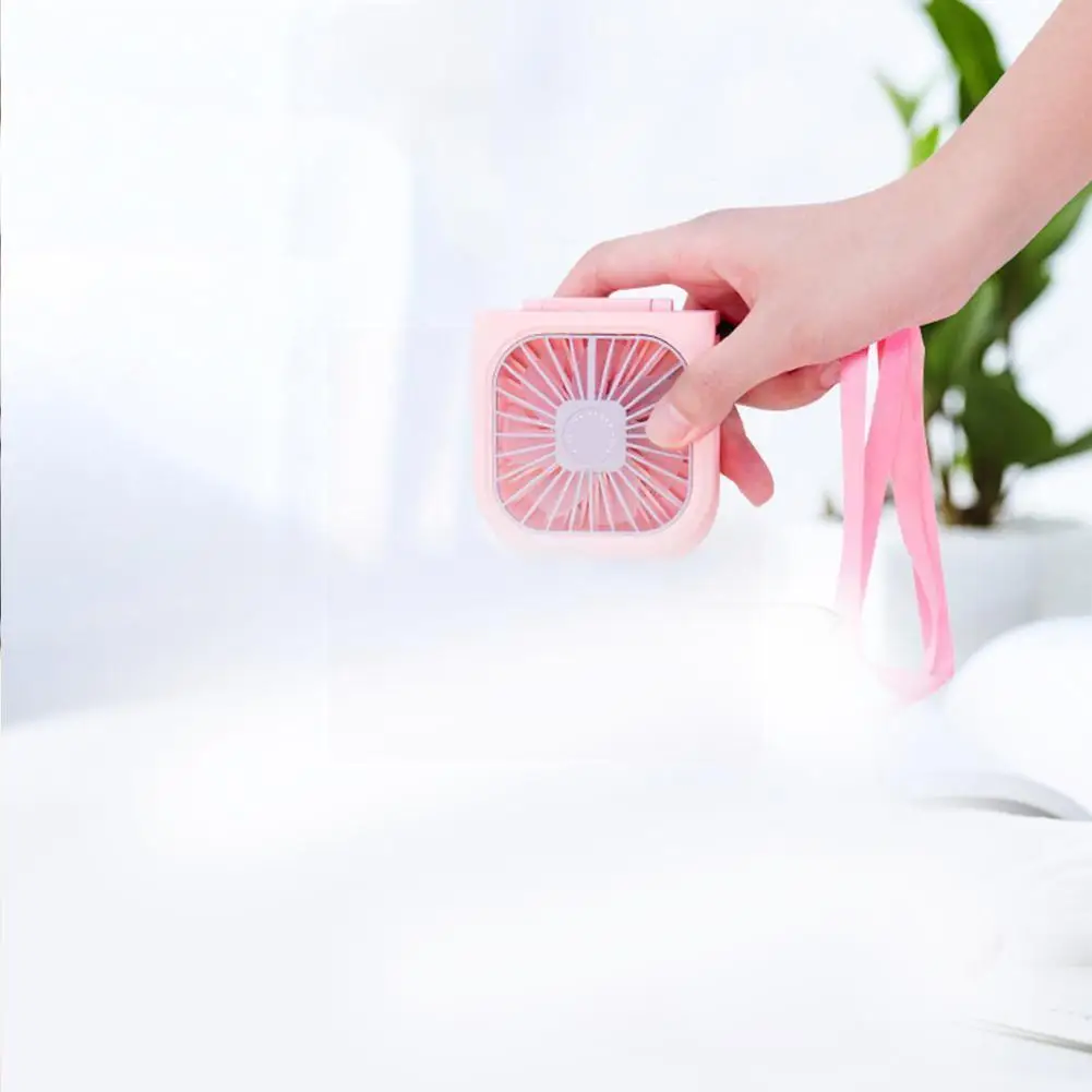 

New Hanging Neck Fans Mini Portable Folding USB Small Bank Mute Power Multi Fan Function Charge Fan Handheld Desktop Portab L7V1