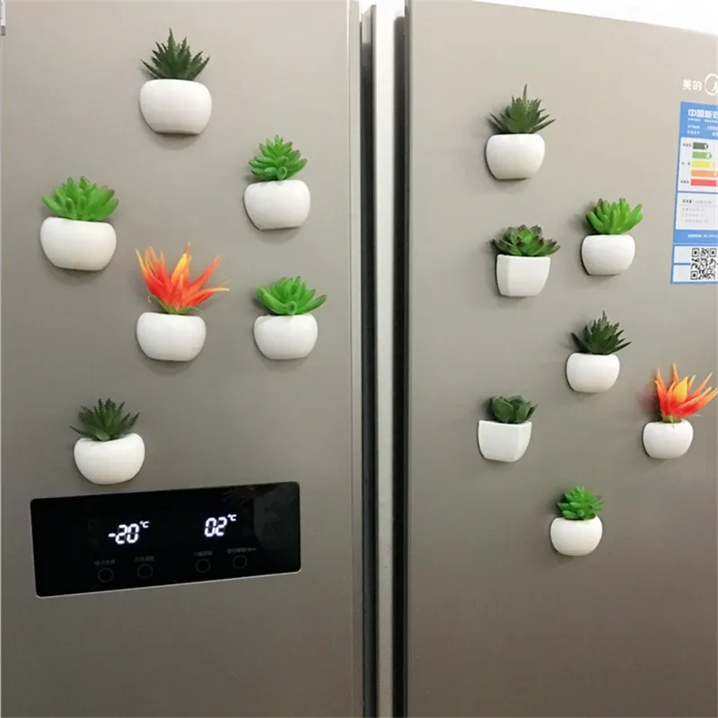 Искусственный цветок суккулент магнит на холодильник 3D Смола искусственное