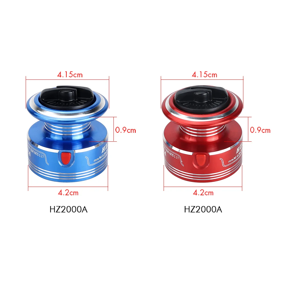 Спиннинговая Рыболовная катушка серия 2000 синие красные Рыболовные катушки для