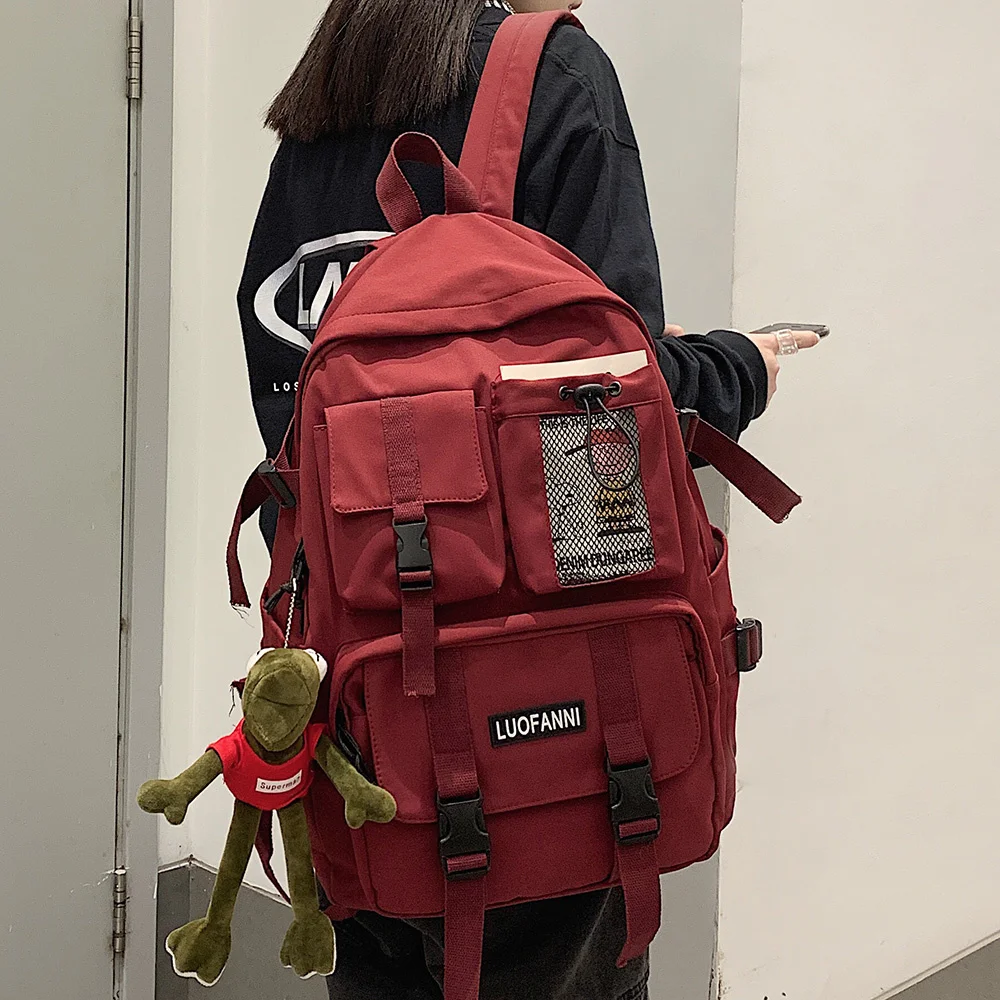 

Women Boy Nylon Backpack Travel Mesh Female Student College School Bag Men Girl Cool Laptop Backpack Male Fashion Book Bags Lady