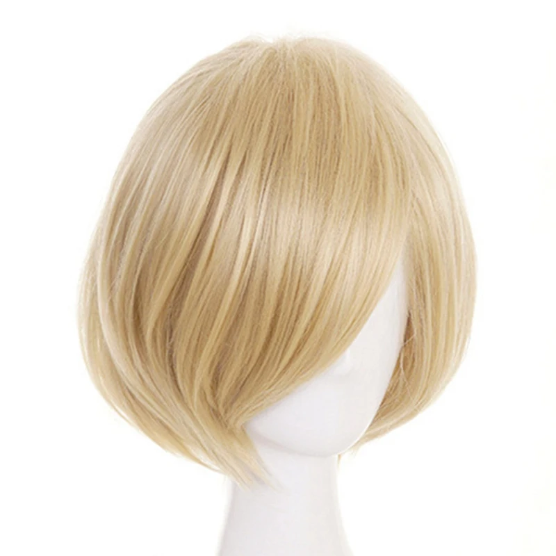 Аниме Юри! На льду Юрий плисецкий юрио короткие блонд термостойкие косплей