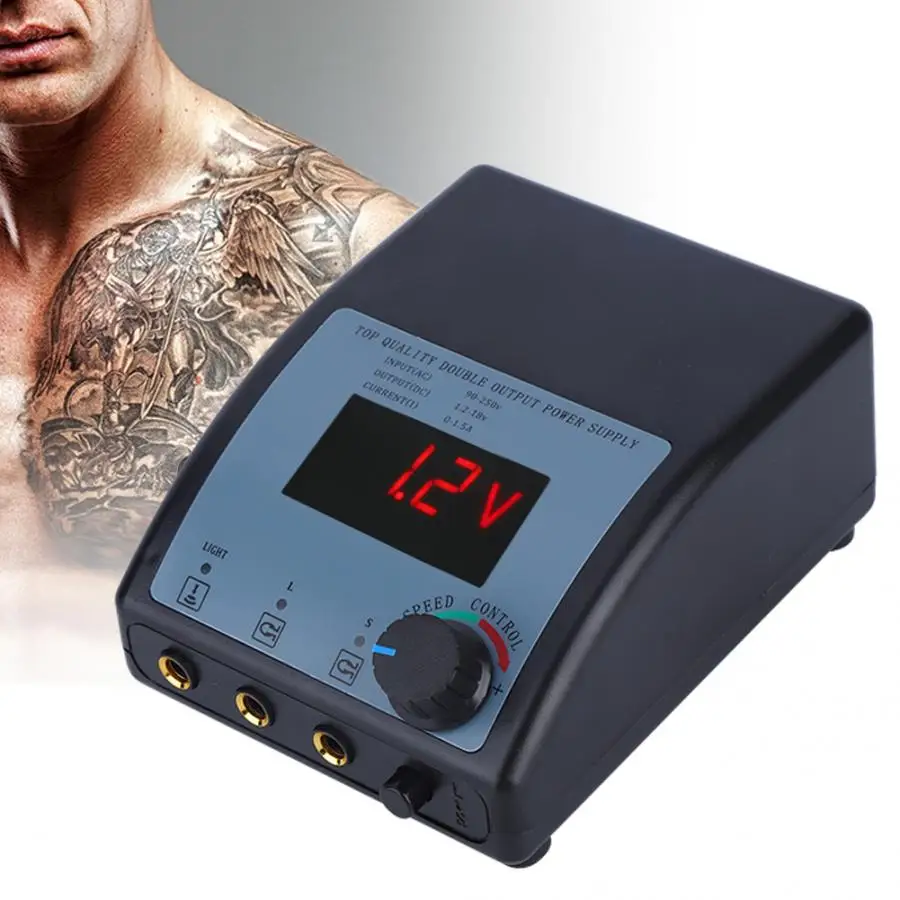 Источник питания для татуировки профессиональная машина Двойной источник