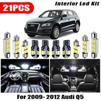 21x white interior led light bulbs canbus kit for 2009 2010 2011 2012 audi q5 accessories map dome step license plate light lamp