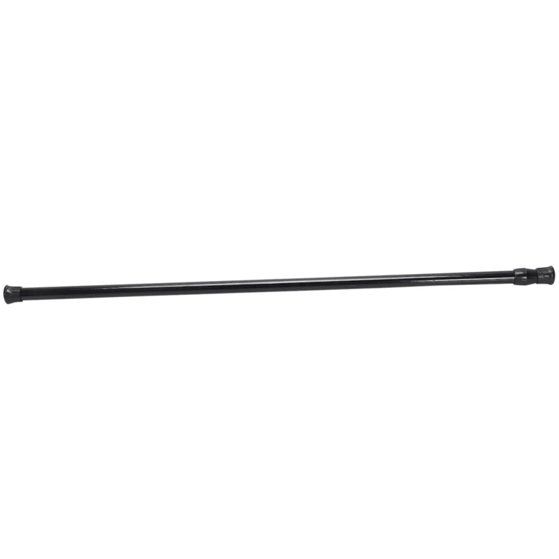 2X Extendable Telescopic Spring Loaded Net Voile Tension Curtain Rail Pole Rods 70-120Cm Black | Дом и сад