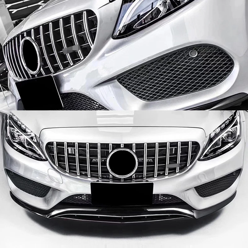 Сменные гоночные грили ABS для Mercedes Benz C Class W205 AMG GTR 2015-18 сетчатые решетки
