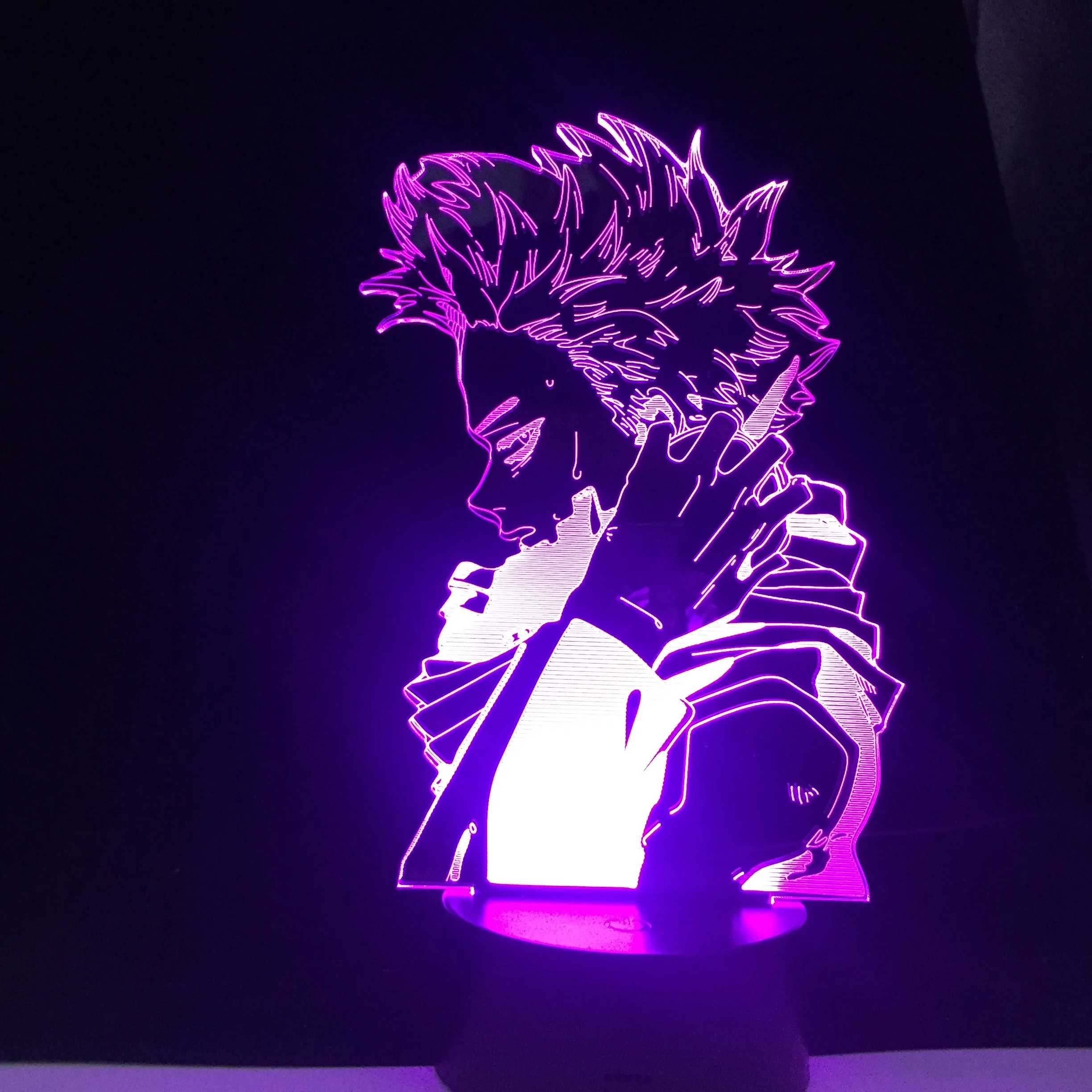 Ночник в стиле аниме HITOSHI SHINSO MY HERO ACADEMIA лампа с 3D подсветкой боку меняющаяся
