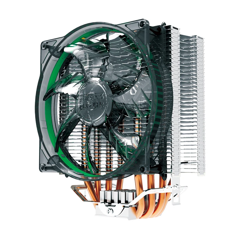 Pccooler X4 4 Heatpipe CPU кулер 120 мм синий светодиодный PWM тихий вентилятор для Intel 775 1155 1156
