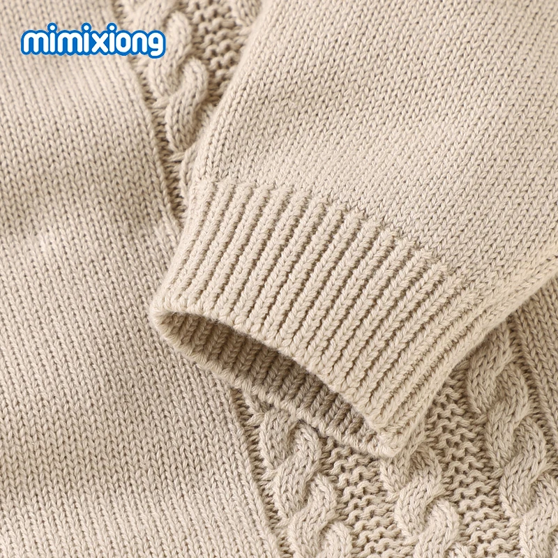 Baby Rompers Clothes Spring Autumn Turn-Down Neck Long Sleeve Newborn Infant Boys Sweaters Jumpsuits One Piece Toddler Kids Wear